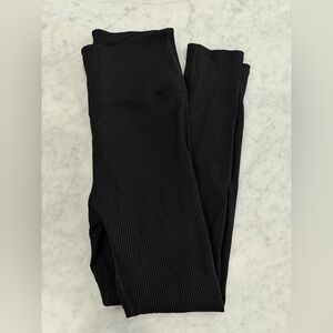 Carbon38 Black Ribbed Leggings EUC Worn only 1x!
